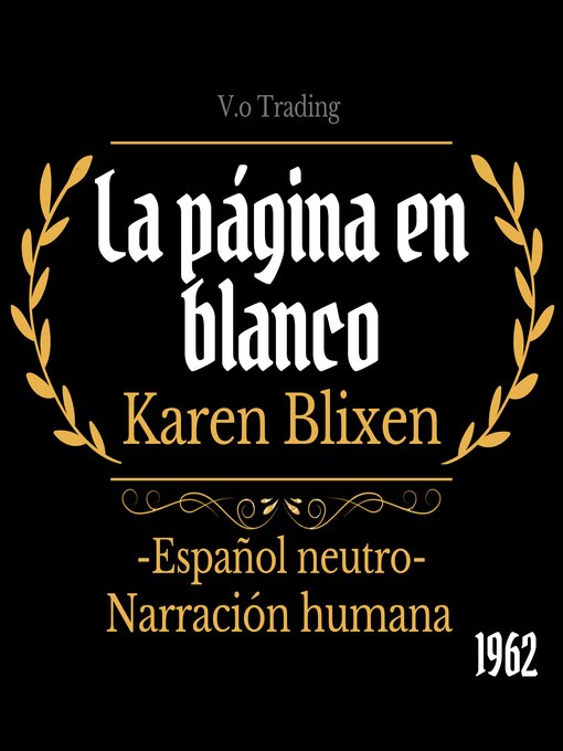 Title details for La página en blanco by Karen Blixen - Available